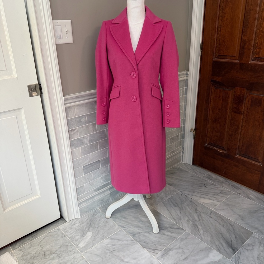 Sam Edelman Vibrant Pink Wool Coat